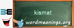 WordMeaning blackboard for kismat